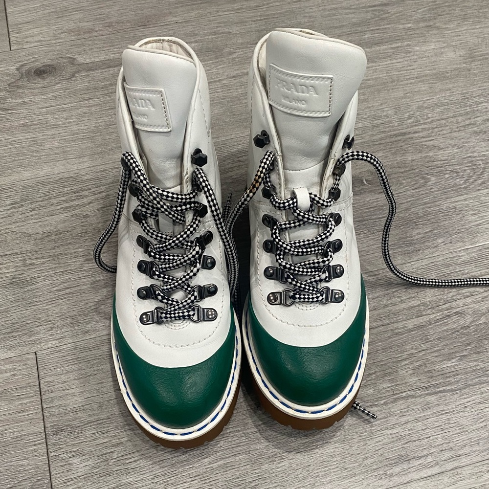 Prada Colorblock Boots Sport Sz 38